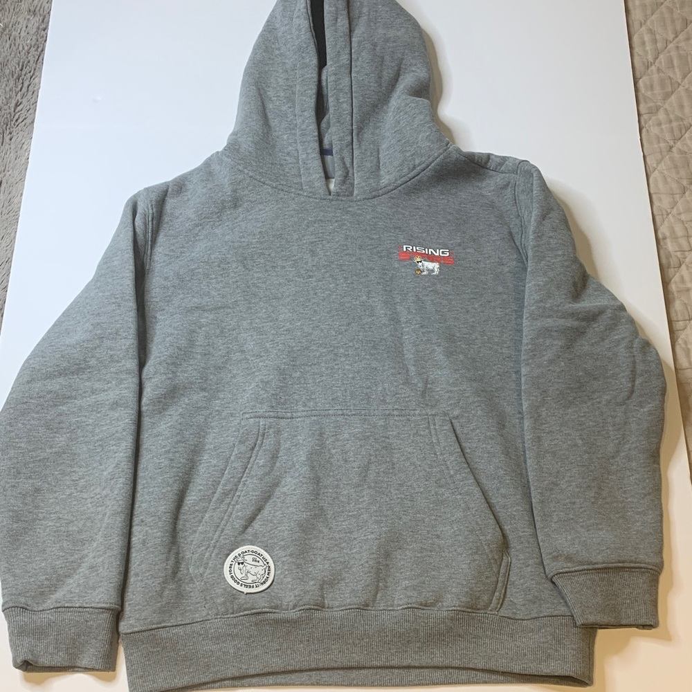 Goat USA x Rising Stars Kids' Gray Hooded Sweatshirt xl